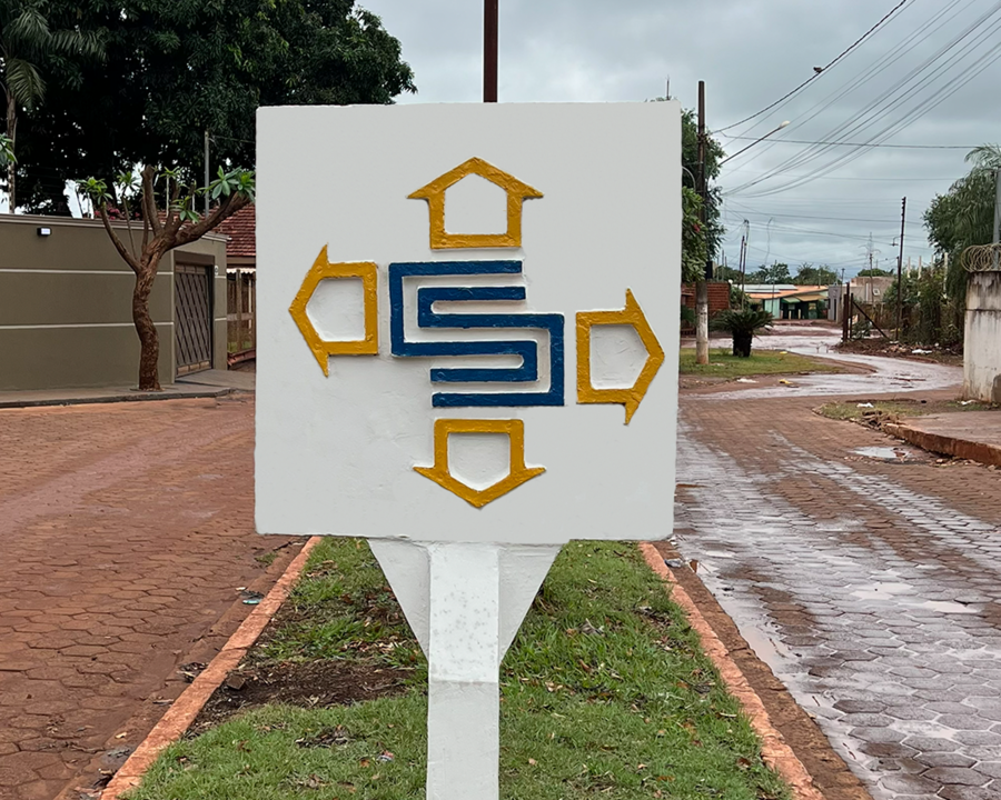 Monumentos e letreiros de Sidrolândia passam por revitalização
