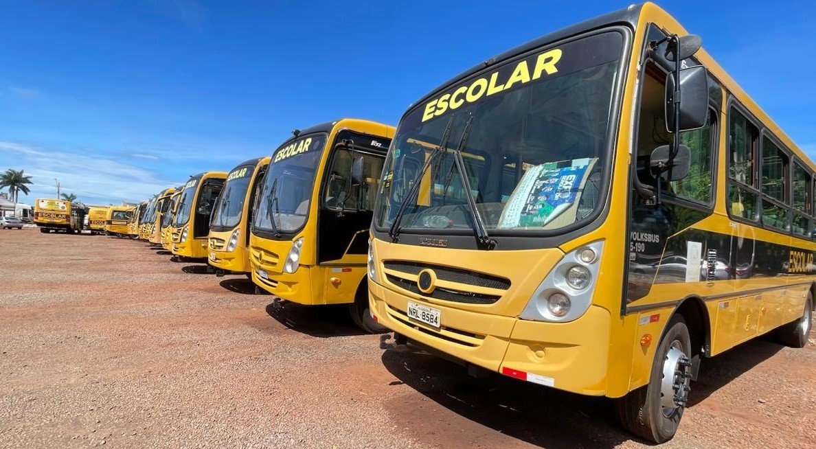 Prefeitura de Sidrolândia realiza inspeção na frota de ônibus escolar.
