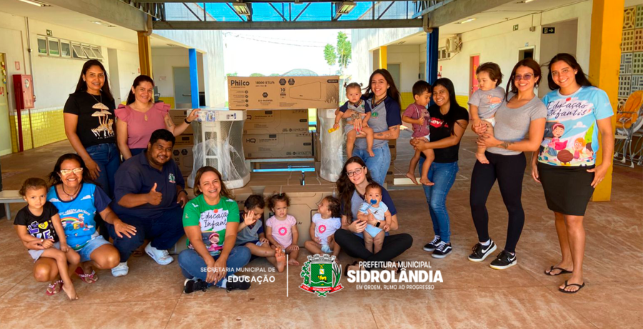 Prefeitura de Sidrolândia avança na climatização das escolas e Cmei’s da Rede Municipal