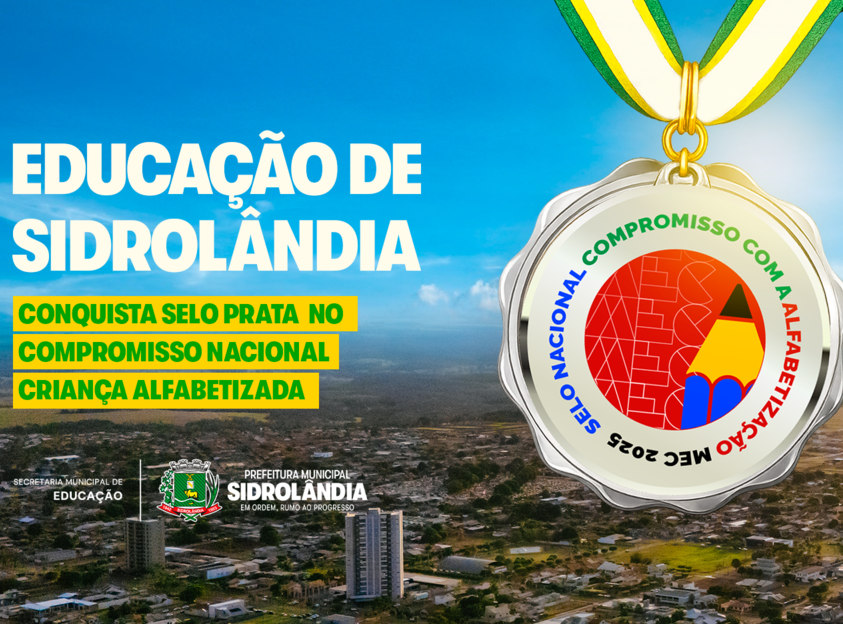 Educação de Sidrolândia é reconhecida nacionalmente e conquista Selo Prata na alfabetização