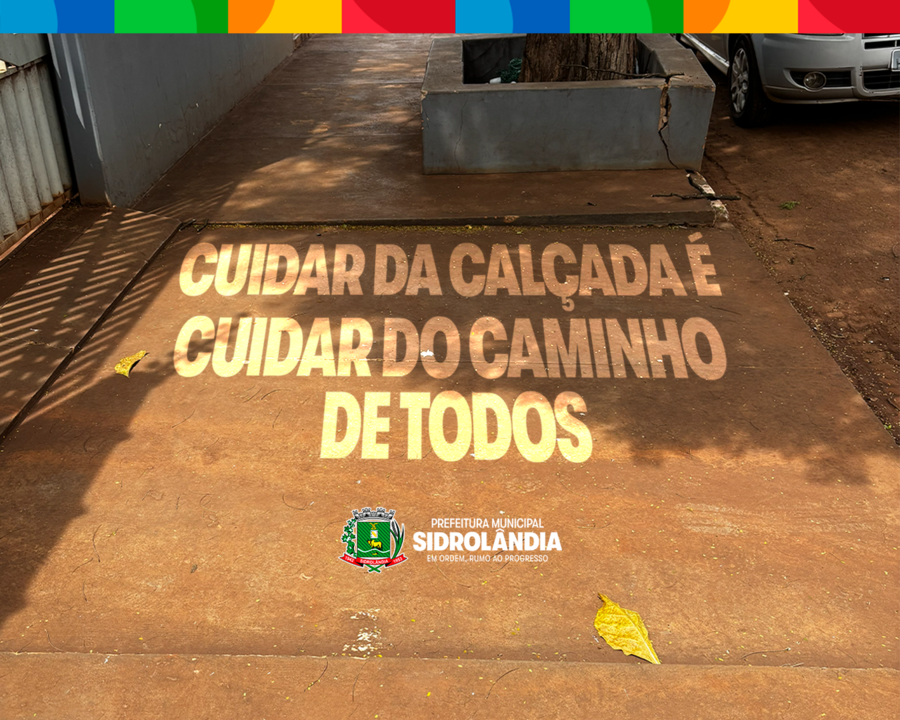 Calçadas seguras e acessíveis: conheça as orientações da legislação em Sidrolândia