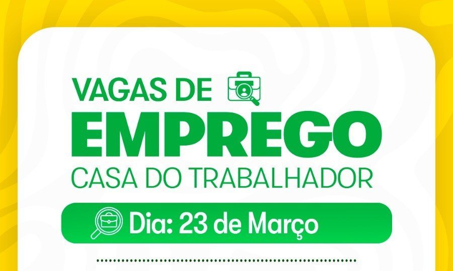Casa do Trabalhador de Sidrolândia fecha semana oferecendo 41 vagas de emprego atualizadas nesta sexta-feira (23/03).