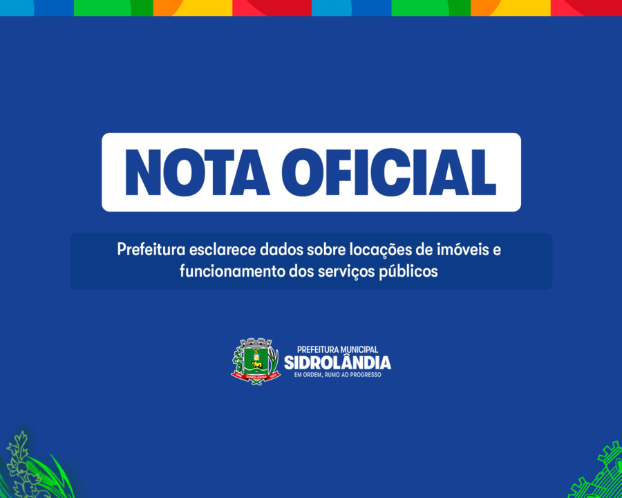 Prefeitura esclarece dados sobre locações de imóveis e funcionamento dos serviços públicos