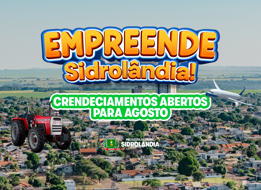 Empreende Sidrolândia abre credenciamentos de agosto para fornecimento de produtos e prestação de serviços, confira