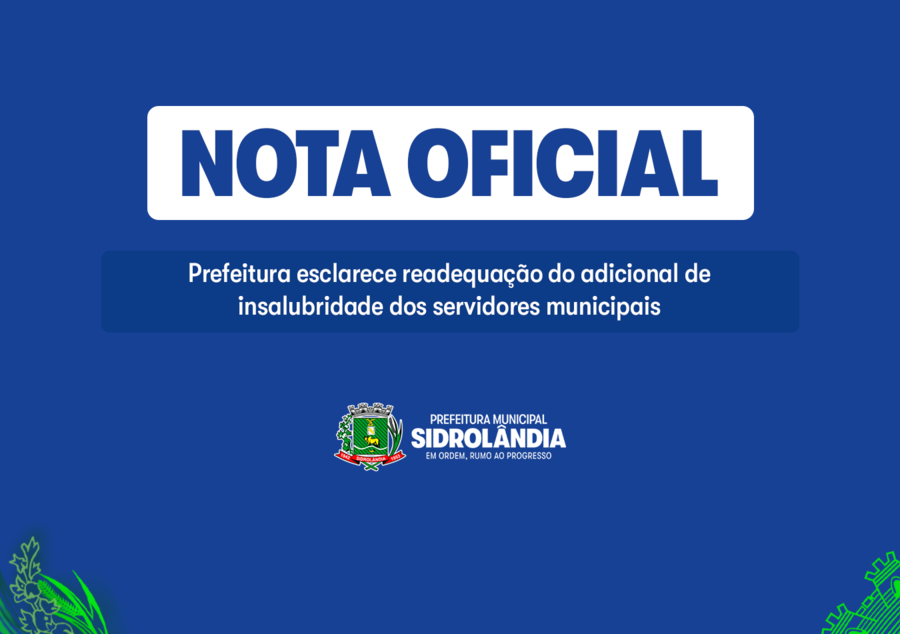 Prefeitura esclarece readequação do adicional de insalubridade dos servidores municipais